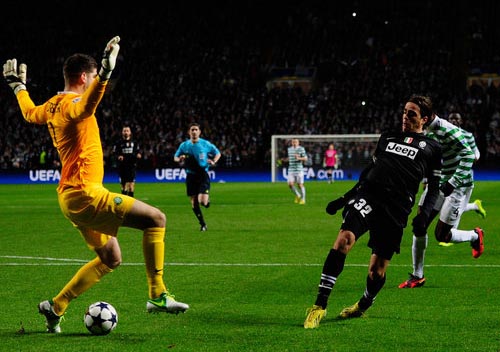 La Juventus cruelle avec le Celtic ! 7 L'ouverture du score de Matri qui devance Forster