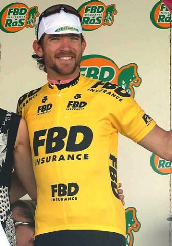 Dan Craven en jaune durant 3 jours en 2010 sur la An Post Ras (Photos An Post Ras an post dan