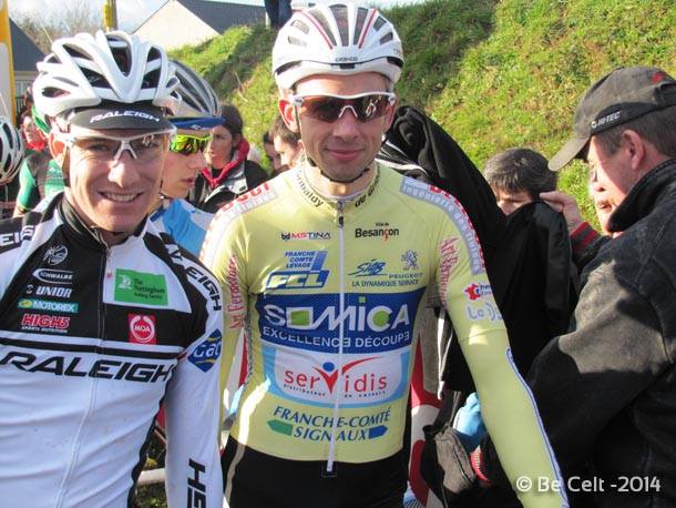 Matthieu Boulo (Raleigh pro team) et Laurent Colombatto (AC Bisontine) colombatto 4