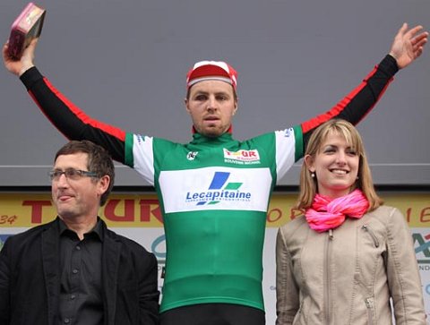 Maillot vert du dernier Tour de Normandie (photos Tour de Normandie Cycliste) Mclay