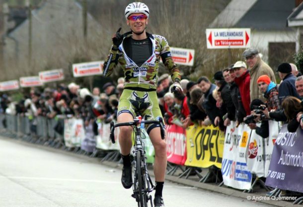 48ème Tour de Bretagne: Yann Guyot remporte la 1ère étape 7 Yann Guyot déjà vainqueur sur le Merlandaise) remporte la 1ère étape du tour de Bretagne Photo Andréa Quémener