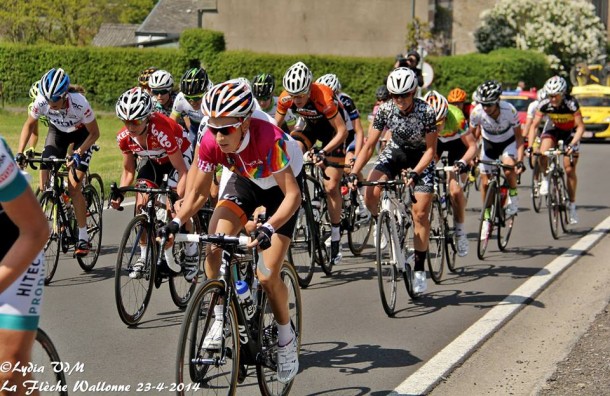 La Française Pauline Ferrand-Prévot remporte la Flèche Wallone Dames 7 Pauline Ferrand Prévot (au centre) photo Lydia Van de Meersseche