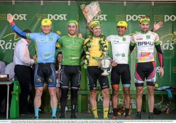 Le podium de la An Post RAS 2014  photo Ramsey Cardy / SPORTSFILE ©SPORTSFILE