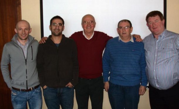 Le Challenge Celtique débute dimanche en Irlande 8 De gauche à droite, John Horgan, Benoit Larroque, Alain Baniel, Tony Campbell, Eddie Dawson