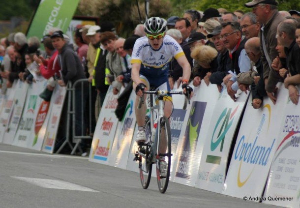 Eddie Dunbar vainqueur du Donal Crowley Memorial  une semaine après sa 3ème place sur la 3ème étape du Trophée centre Morbihan photo Andrea Quémener