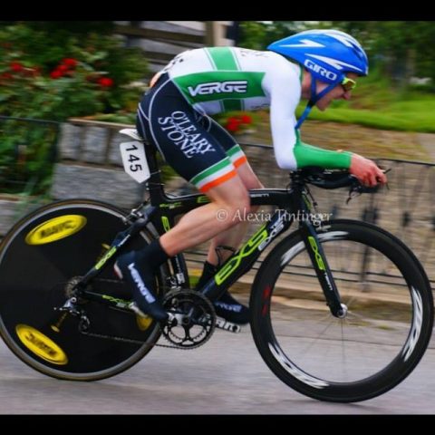 Trofeo Karlsberg: Le contre la monte pour Kamna, Eddie Dunbar 2ème au général 7 Eddie Dunbar reste 2ème a l'issue du contre la montre avant la derniere étape demain (photo Alexia Tintinger)