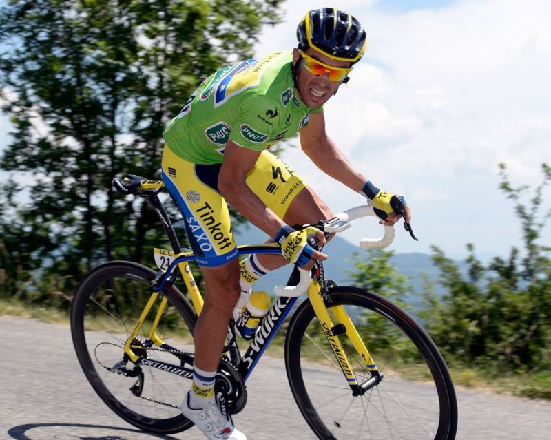 Simon Spilak s'impose après le numéro de Contador 7 Alberto Contado a encore attaque ( Photo Team Tinkoff-Saxo)