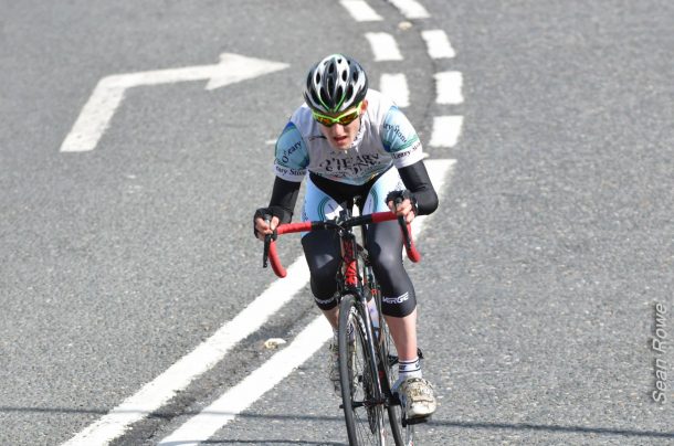 Eddie Dunbar se classe 2ème au général avant le contre la montre ce soir sur le Trofeo Karlsberg (Coupe des nations juniors) en Allemange (Photo Sean Rowe)