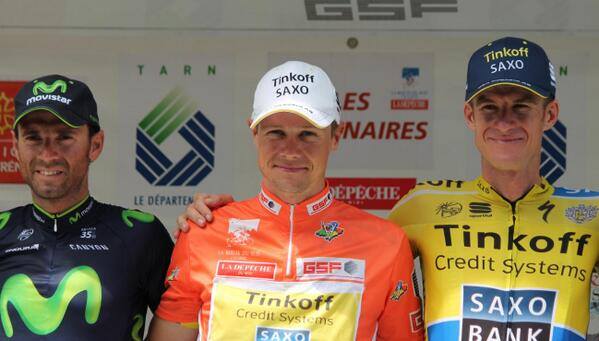 Nicolas Roche remporte la Route du Sud 7 Nicolas Roche remporte la Route du Sud, devant Alejandro Valverde et Michael Rogers, Photo Tinkoff-Saxo