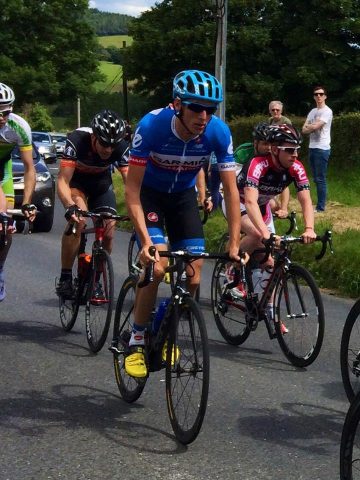 Irlande: le jeune Ryan Mullen en solitaire devant Sean Downey 9 Les An Post ChainReaction emmène l echappée avec Sean Downey, Jack Wilson et Ryan Mullen photo TOBY WATSON