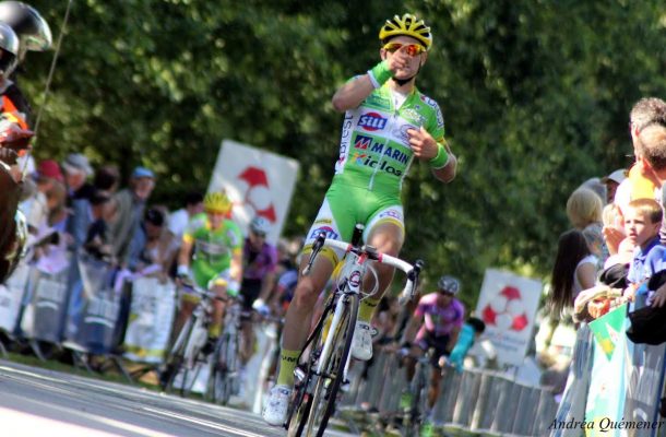 Maxime Cam remporte la Manche-Océan 7 Maxime Cam victorieux aujourd'hui (photo Andrea Quémener)