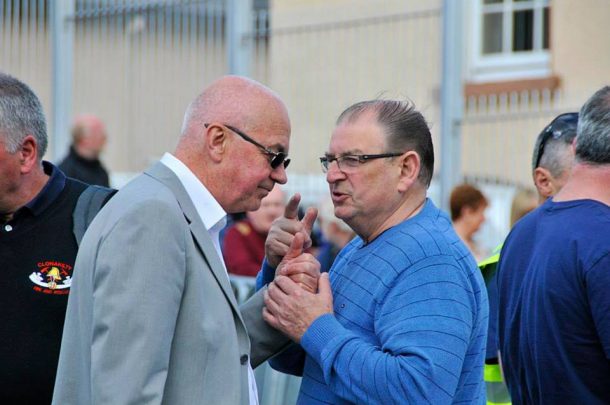 Alain Baniel à gauche et Tony Campbell à droite, 2 Celtes fiers de leurs racines et de leurs cultures (photo Mathieu Prigent)