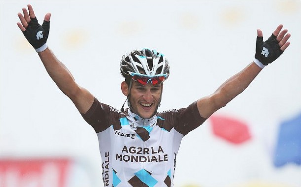 Blel Kadri ouvre le compteur Français devant Alberto Contador 7 Blel Kadri victoirieux (photos Getty images)