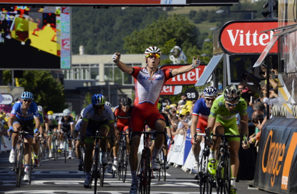 Kristoff devance Sagan et Démare (phot ASO presse sports)