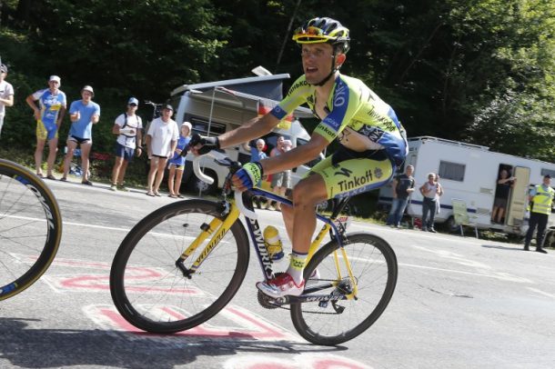 Rafa Majka remporte la 14 ème étape  (photo Team Tinkoff) 