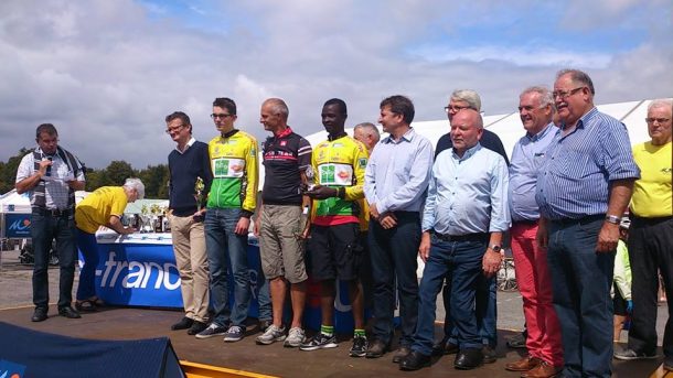 Le podium de la cyclo-sport de Plouay (photo Remi Jamin) 