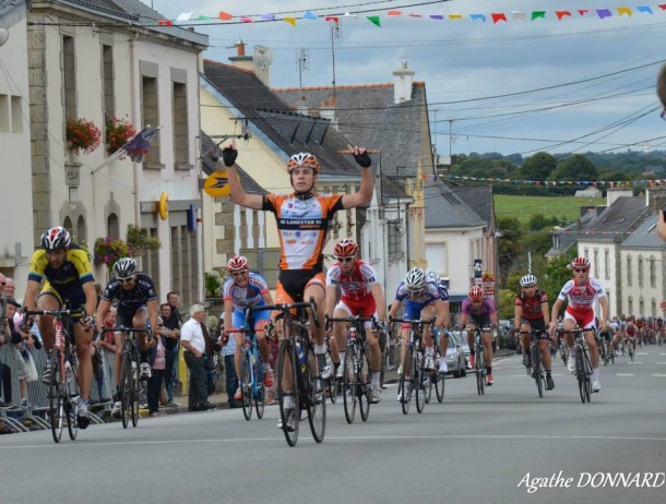 Julien Cordroch vainqueur à Meslan (Photo Agathe Donnard) 