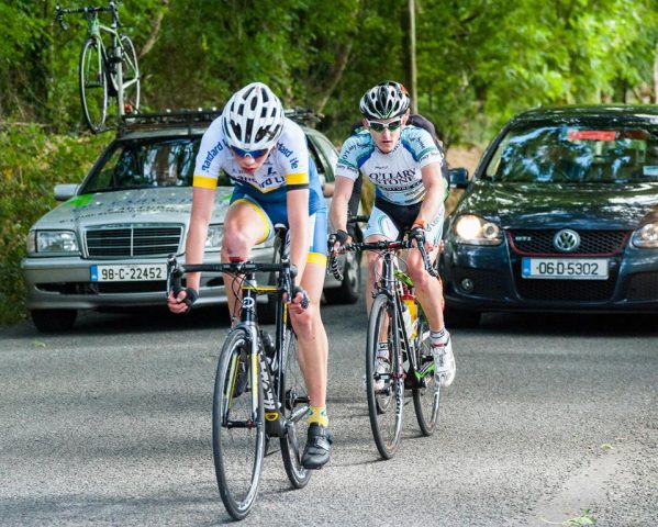 Championnat d'Irlande juniors: Eddie Dunbar d'un cheveu devant Michael O'Loughlin 8 le trio de tête avec O'Loughlin, Dunbat et Blanchfield (photo John Coleman DC Images)