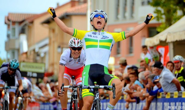 Comme l'année dernière Caleb Ewan remporte la 2ème étape (Photo Mathilde L'azou)