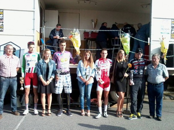 Seglien: Christophe Rodallec devant Dylan Foley 8 le podium a Seglien (photo Facebook Challenge du Roi Morvan)