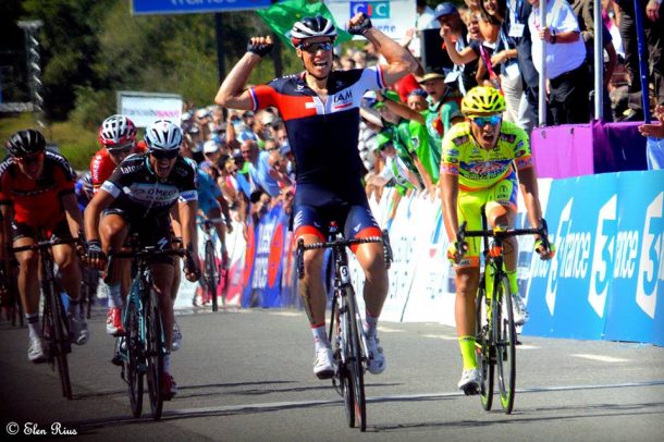 Sylvain Chavanel vainqueur à Plouay (photo Elen Rius) 