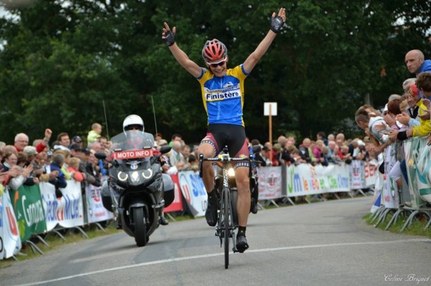 Léo Danes vainqueur en solitaire sur la dernière étape . (Photo Coline Briquet) 