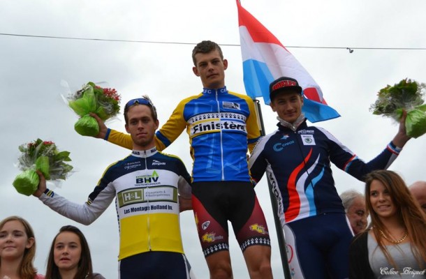 Le podium de l'étape (Photo Coline Briquet) 
