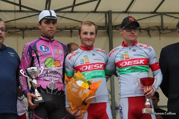 Le podium de la 3ème étape (photo Manon Colliou) 