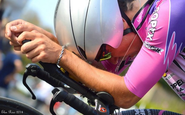 Championnats de Bretagne: David Le Lay devant Gesbert et Brenterch 9 Erwan Brenterch termine 3 ème en ayant tout donné (photo Elen Rius)