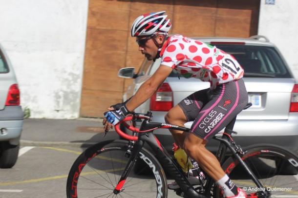Erwan Brenterch (Hennebont cyclisme)s'est dévoué à son co-équipier Nicolas David (Photo Andréa Quémener) 