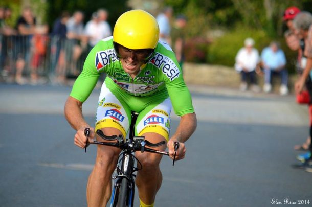 Championnats de Bretagne: David Le Lay devant Gesbert et Brenterch 7 David Le Lay s'offre la maillot de champion de Bretagne du contre la montre pour ses adieux à la compétition (photo Elen Rius)