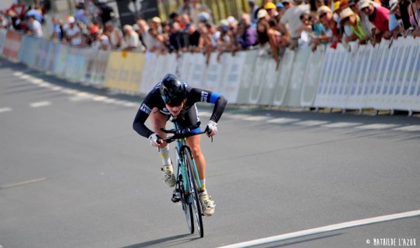 Coralie Demay se hisse à la 4ème place (photo archive Mathilde L'Azou) 