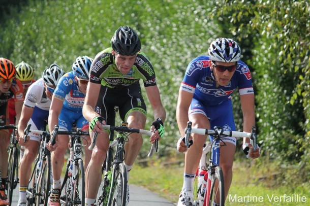 Le Breton Olivier Le Gac très combatif tout le long de la journée (photo Martine Verfaillie) 