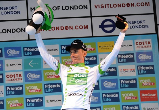 Mark McNally, le vainqueur de la Mi-Aout en Bretagne 2011, remporte le classement du meilleur grimpeur sur le Tour d'Angleterre (photo Tour of Britain) 