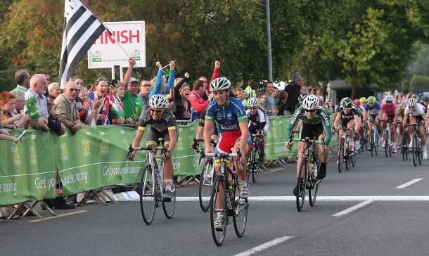 Fiona Meade remporte la 4ème étape , La Bretonne Hélène Gerad se classe 3ème, photo Lorraine O’Sullivan