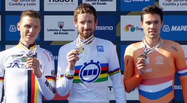 Sir Bradley Wiggins reste un seigneur du contre la montre 7 Wiggins champion du Monde devant Tony Martin et Tom Dumoulin