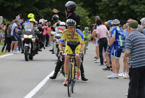 Comme hier, Nicolas Roche a attaqué dans la montée finale 