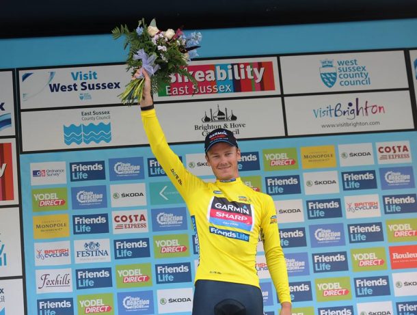 Dylan Van Baarle restera t-il en jaune ce soir ? photo Tour of Britain