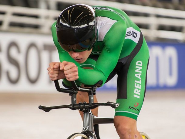Les sélections Irlandaise et Française aux Championnats d'Europe sur piste 7 l'équipe Irlandaise aura des ambitions sur ces championnatss (photo Cycling Ireland)