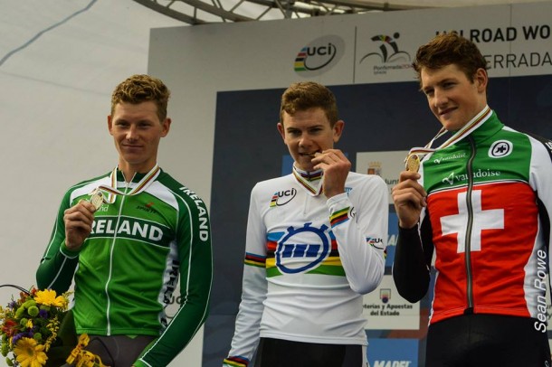 Andrew McQuaid : "Je voudrais bien m'occuper de coureurs français" 10 le vice champion du Monde Ryan Mullen et le champion du Monde Campbell Flakemore