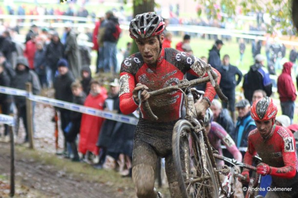 Ivan Gicquiau lors du CC de la Mézière où il termina 3me derrière Mourey et Canal. (photo Andréa Quémener) 