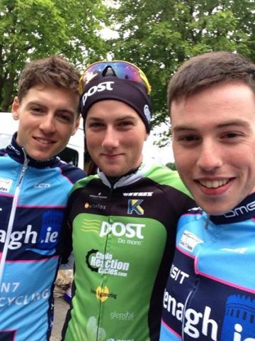 Eoin McCarthy rejoint An Post-Chain Reaction 8 Le clan McCarthy, tous pros, de gauche a droite, Eoin, Robert Jon et David (photo Jackie Madden)