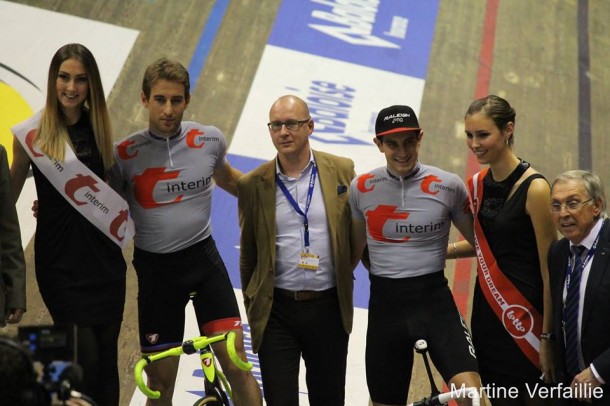 Les 6 jours de Gand: dans le temple du vélodrome Kuipke 10 Vivien Brisse et Morgan Kneisky (photo Martine Verfaillie)