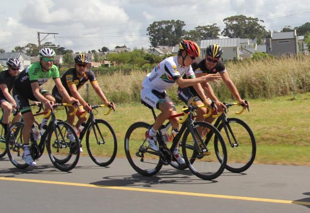 Le Team MTN QHUBEKA lors de leur stage de cohésion (photo Frédéric Adam) 