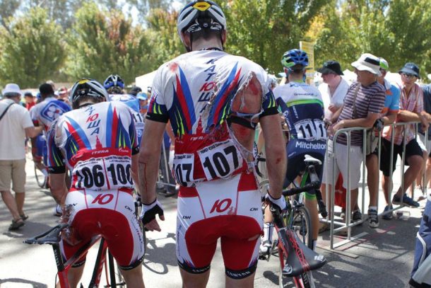 Tour Down Under: plusieurs abandons suite à la chute massive 8 Aleksei Tcatevich and Vladimir Isaichev ( Photo: Regallo 2015)