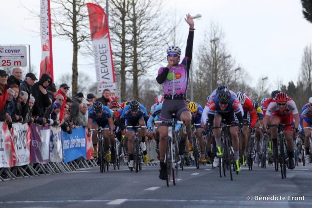 Circuit des Plages Vendéennes: Maxime Le Montagner double la mise 7 Vainqueur hier, Maxime le Montagner remet ca aujourd'hui (pht: Bénedicte Front)
