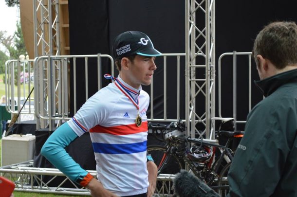 Le Gallois Scott Davies attend son heure 8 Champion cu contre la montre espoirs (U23) du Royaume Unis (pht Luke Davies)