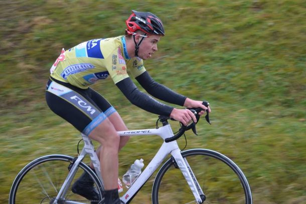 Damien Touzé devant Gian Frisecke sur le Critérium du Printemps 11 Marin Joublot-Ferré (Amicale Cycliste Bisontine) pht Luc Lhomme