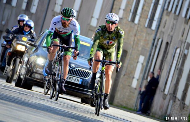 Dan Craven: " Au delà de toute imagination! " 8 Le Namibien Dan Craven (casque vert) combatif sur cette course. Pht Mathilde L'Azou