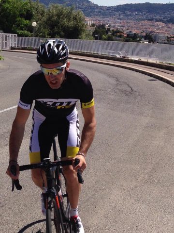 Christophe Le Mével sera le parrain du Kreiz Breizh Elites 2015 7 Christophe Le Mével sur les pentes de Nice